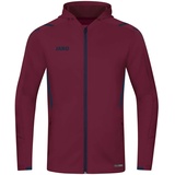 Trainingsjacke mit Kapuze Kinder maroon/marine 164