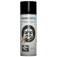 Gummi Dip Sprühfolie 12000001 Flüssiggummi Spray, 400 ml, schwarz glänzend