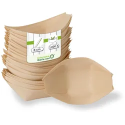 greenbox - Holzschiffchen 8 cm, 1000 St.