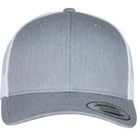 Flexfit Retro Trucker Kappe grau/weiß One Size