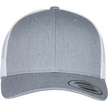 Flexfit Retro Trucker Kappe grau/weiß One Size