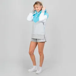 Flavia Lifestyle Hoody - aqua/light grey/white S