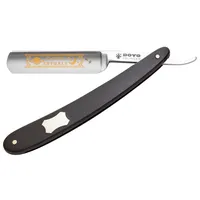 DOVO Solingen ASTRALE DOVO Solingen Germany Rasiermesser 5/8" Carbonstahl Goldätzung Ebenholz