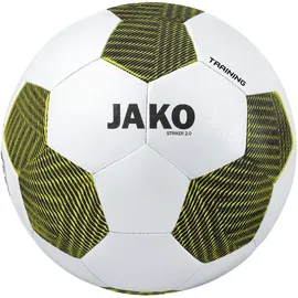 Jako Trainingsball Striker 2.0 Weiß/Schwarz/Soft Yellow, 4