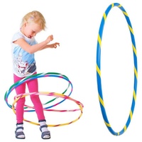 Hoopomania Hula-Hoop-Reifen Bunter Kinder Hula Hoop für kleine Profis, Ø80cm, Blau-Gelb blau|gelb Ø 80 cm