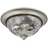 Westinghouse Deckenleuchte Basset Hammerschlagglas mit 2 Lampen