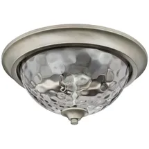 Westinghouse Deckenleuchte Basset Hammerschlagglas mit 2 Lampen