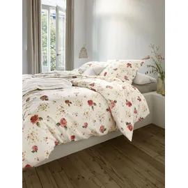 IRISETTE Koala-J 8627 floral rot 140 x 200 cm + 70 x 90 cm