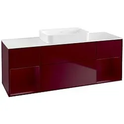 Villeroy und Boch Finion Waschtischunterschrank G741HBHB 160x60,3x50,1cm, Regale Peony matt lacquer, Peony Matt
