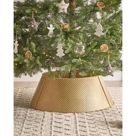 Beliani Weihnachtsbaumkragen Gold 64 cm