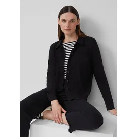 s.Oliver Hemdbluse elastische Jerseybluse Schwarz 34