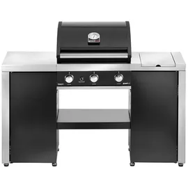 GrandHall Premium G3 Island Gasgrill schwarz