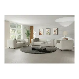 S-Style Couch Cord 3-Sitzer + 2-Sitzer + Sessel Beige