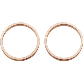 Elli Ring 925 Sterling Silber Ring Set in Rosegold | Gr.: 54
