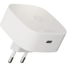 Zen Zens Essential Series Magnetic Wireless Charging Adapter für die Steckdose 18W USB-C + 1x 15W Qi weiß