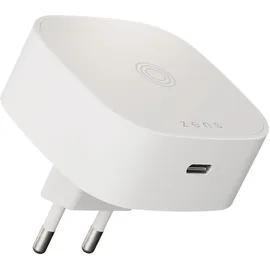 Zen Zens Essential Series Magnetic Wireless Charging Adapter für die Steckdose 18W USB-C + 1x 15W Qi weiß