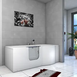 AcquaVapore Seniorenwanne mit Tür 170 x 85 cm (S12-EH-L)