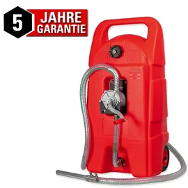 WALTER WERKZEUGE Walter Kraftstofftrolley 53 L 8L/min, 6" Räder 3m Zapfschlauch mit Handkurbel