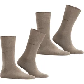 Esprit Basic Easy Socken 2er Pack Braun 47-50