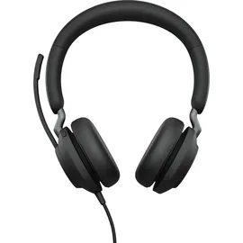 JABRA Evolve2 40 SE Stereo Headset Schwarz - MS-Teams, USB-C/A, Busylight