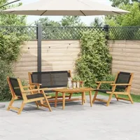 VidaXL Gartenstuhl und Tisch Set - 4 Teile aus