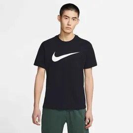 Nike Herren Sportswear Swoosh T-Shirt BLACK/WHITE S