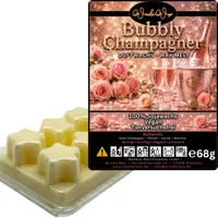 WonderWax Duftwachs Wax Melts für Duftlampe, 6 Sterne Duftmelt Wachsmelt Sojawachs Duftwachs Würfel für Raumdüfte, Wachs Duftöl Winter Indoor Schmelzen für Aromalampe Bubbly Champagne