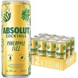 Absolut Cocktails Pineapple Fizz Dose 10% Vol. 12x0,33l