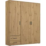 Rauch »Kleiderschrank Schrank Garderobe Wäscheschrank VOYAGER«, moderne Griffe in Graumetallic mit Außenschubkästen MADE IN GERMANY