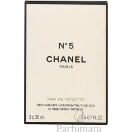Chanel No. 5 Eau de Toilette Nachfüllung 3 x 20 ml