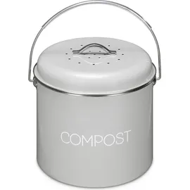 Navaris Komposteimer 5 l Grau