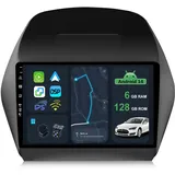 [6G+128G] IPS 10.1" Android 14 Autoradio Für Hyundai Tucson IX35 2010-2015 mit navi Octa Core-[Eingebauter CarPlay/Android Auto/DSP/Mirror Link/GPS Navi/360 Camera/Bluetooth 5.0/WiFi/USB
