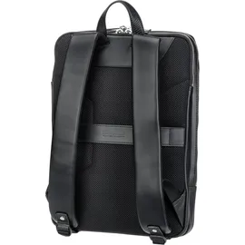 LEONHARD HEYDEN Montreal Business-Rucksack Leder 44 cm Laptopfach schwarz