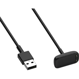 Akyga AK-SW-45 USB Ladekabel Kompatibel mit Fitbit Luxe/Charge 5 / Charge 6 1m schwarz Ladegerät