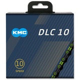 KMC Unisex – Erwachsene DLC DLC10 10-Fach Kette 1/2" x11/128, 116 Glieder, grün