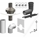 ATEC Abgas Basis-Set mit Mündungs-Set Edelstahl DN60/100