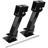 JAOGAUS Anhänger Stabilisator, 2 Stück Wohnmobil Stabilisator Wagenheber, 650LB Stütze, 1000 LB Tragfähigkeit, Parkstütze Teleskopierbare Herunter Schwenkbare Wagenheber, Eisen Exquisite Verarbeitung