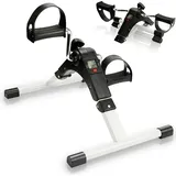 SWANEW Mini Heimtrainer Fahrrad Cardiotraining Radfahren Indoor Bike Speedbike Home LCD - Schwarz