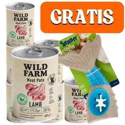 Wild Farm Pate Lamb 6x400g glutenfreies Hundefutter
