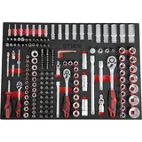 Stier Steckschlüssel-Satz 1/4" 3/8" 1/2" 179-teilig in Weichschaumeinlage (EVA)