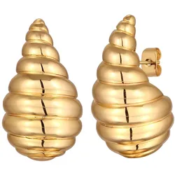 Elli Ohrstecker Tropfen Messing Goldfarben OneSize Damen 