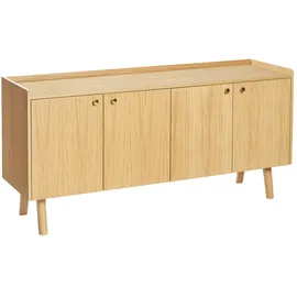 WoodMan Sideboard Nice 160 x 75 x 45 cm Braun / Beige