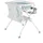 Cangaroo Babywanne Wickeltisch Como 2 in 1 faltbar, Wickelauflage, Zubehörfach blau