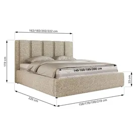 MKS Savino Classic 180 x 200 cm H3 Beige