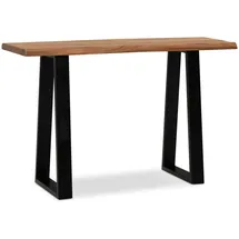 KADIMA DESIGN Schreibtisch Massivholz Schmal Industrial Platzsparend | Gr.: onesize