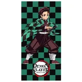 Cerdá Demon Slayer Handtuch 70 x 140 cm Grün/Schwarz