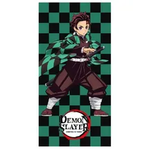 Cerdá Demon Slayer Handtuch 70 x 140 cm Grün/Schwarz
