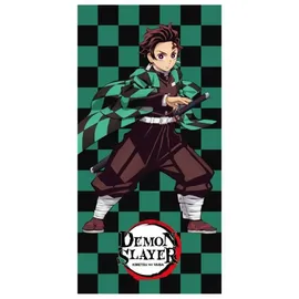 Cerdá Demon Slayer Handtuch 70 x 140 cm Grün/Schwarz