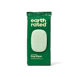 EARTH RATED Kompostierbare unparfümierte Tücher 100 Stück.