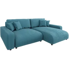 s-style möbel S-STYLE Ecksofa Emma & türkis/petrol - Maße cm, B: 234 H: 78
